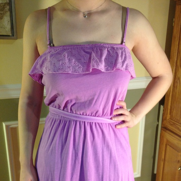 light purple ruffle dress